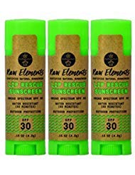 Raw Elements Organic Outdoor Sunscreen Lip Balm Rescue - SPF 30, UVA-UVB Protection, Reef-Safe, Non-Nano Zinc, Water Resistant, 0.15 oz (Pack of 1)-GlimoraGlow