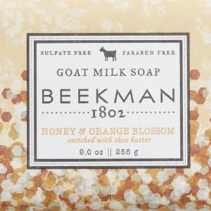 Beekman 1802 Whipped Body Cream, Honey & Orange Blossom - Scented - 8 oz - Intensely Hydrating & Softens Skin - With Goat Milk - Good for Sensitive Skin - Cruelty Free-GlimoraGlow