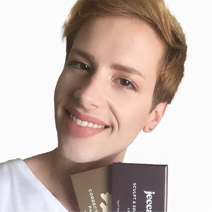 Jecca Blac Correct and Conceal Medium Coverage Palette, Lightweight Long Lasting Formula, Medium To Full Coverage, Gender Neutral and LGBTIQA+ Inclusive Make Up, Light 1.0, 12g-GlimoraGlow