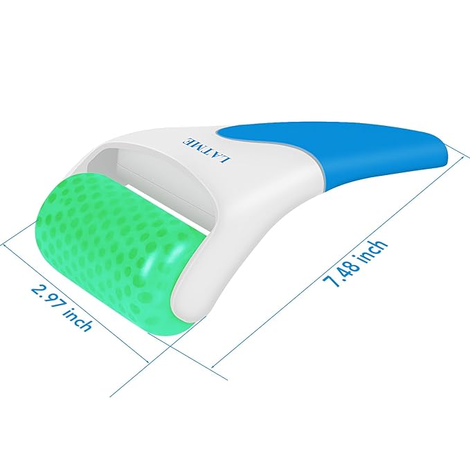 Ice Roller for Face Eyes,Womens Gifts,Face Massager Roller Puffiness Migraine Pain Relief and Minor Injury (Green)-GlimoraGlow