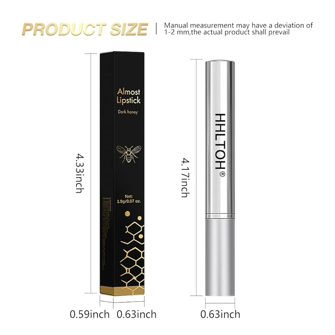 1PCS Honey Tinted Lip Balms Lip Stain, Sheer Hydrating Lip Balm for Women All Skin Tones, Korean Natural Black Cherry Lip Tint Moisturizing Nourishing Lips Balm Lipstick, Bálsamo labial con color miel-GlimoraGlow