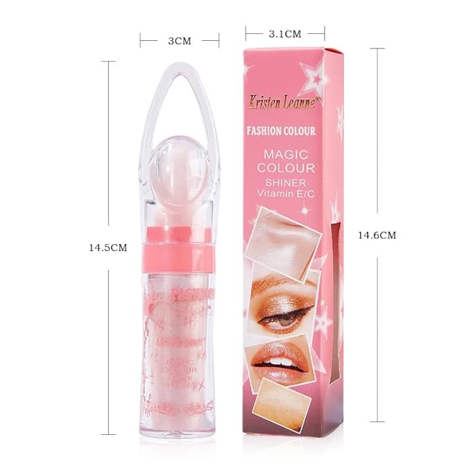 2 Pack Glitter Powder Highlighter Makeup, Body Brightens the Natural Three-Dimensional Face Blusher Patting Powder Highlighter. (01# White moonbeam)-GlimoraGlow