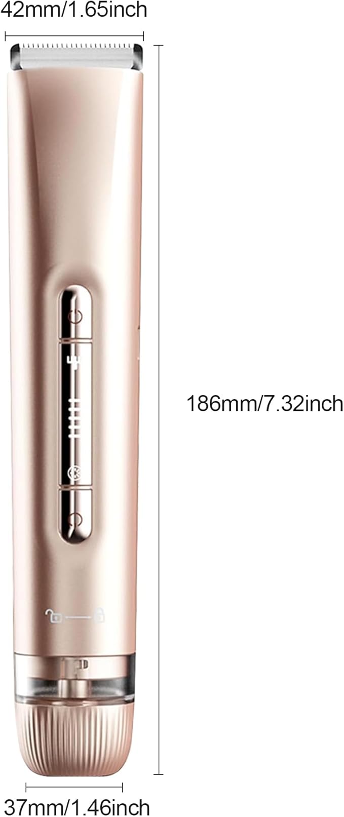 2 in 1 Women's Bikini Line Trimmer & Body Groomer,2025 Upgrade Dual Head Shaver Women, Wet & Dry Waterproof Electric Bikini Trimmer for Face Leg Arm Intimate Areas,Pink Rose-GlimoraGlow