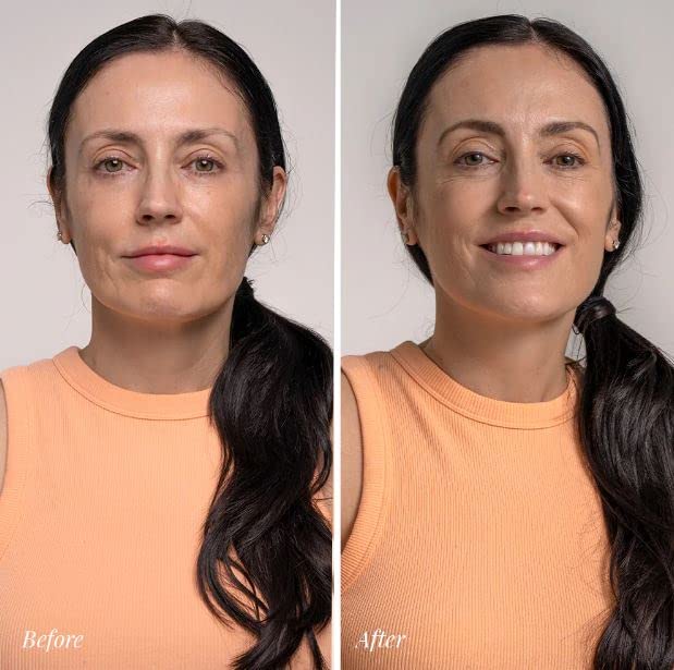 Jerome Alexander My Color Self Adjusting Full Coverage Foundation Makeup with Kabuki Brush (Light)-GlimoraGlow