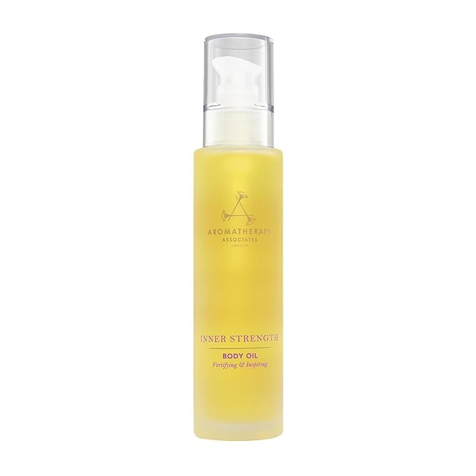 Aromatherapy Associates Inner Strength Body Oil. Luxurious Blend of Oils Made with Clary Sage and Geranium Essential Oils (3.4 fl oz)-GlimoraGlow