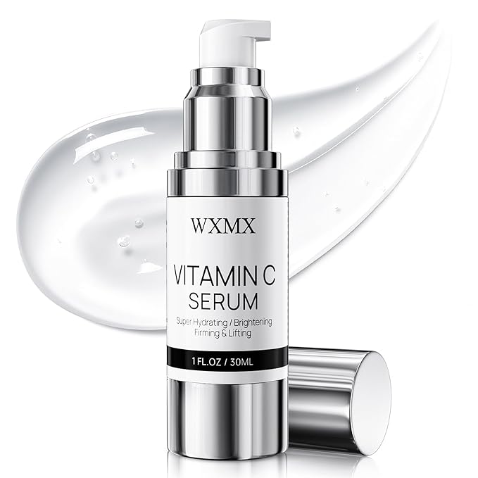 Super Vitamin C Face Serum for Mature Skin: All-in-One Hydrating Anti-Aging Formula by Vitamin C, Hyaluronic Acid, Caffeine-Firming, Lifting, Targets Dark Spots, Wrinkles, 1 fl oz (Pack of 1)-GlimoraGlow