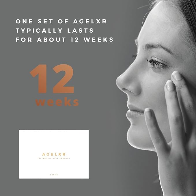 AGELXR - Instant Wrinkle Remover - Quickly Tightens Wrinkles, Fine Lines and Diminishes Puffy Eyes. Instant Facelift Serum - Anti-Aging Formula with Argireline® (30 Vials)-GlimoraGlow