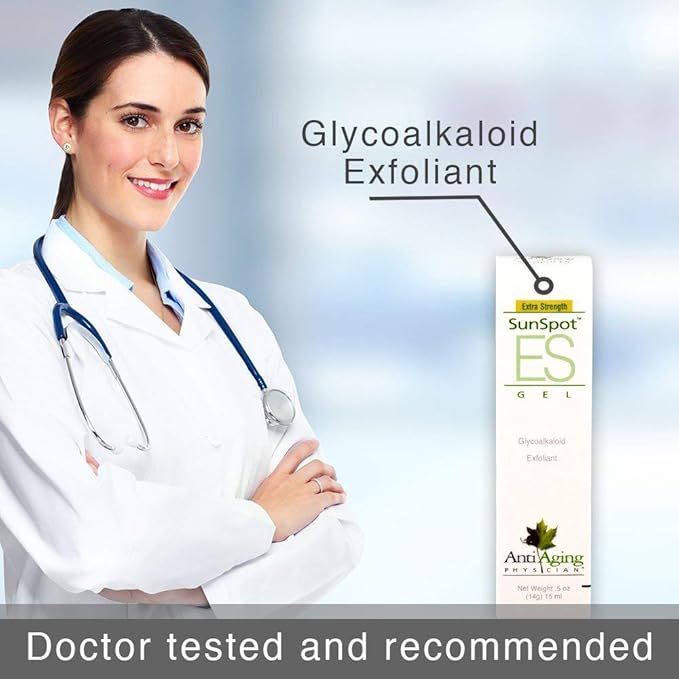 Lane Innovative - SunSpot ES, Natural Exfoliating Gel, Skin Rejuvenating Ingredients, Including Aloe Vera and Tea Tree Oil (0.5 Ounce, Pack of 2)-GlimoraGlow