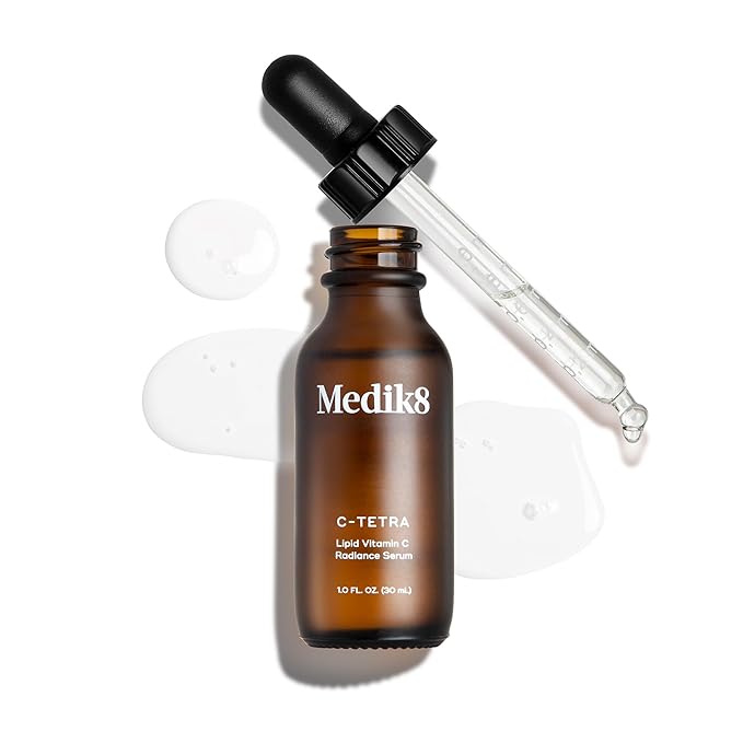 Medik8 C-Tetra - Balancing Vitamin C Serum For Face - Smooths Fine Lines and Wrinkles - Face Serum with Squalane - Vegan and Gluten Free - 1.0 oz-GlimoraGlow