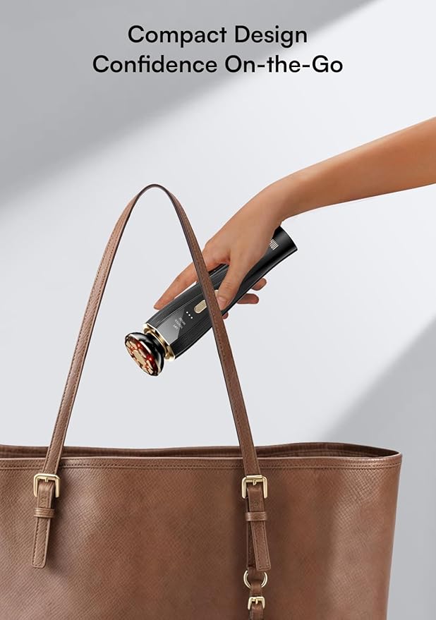 INIA Micro-Current Facial Device, 3-in-1 Facial Massager Red Light Therapy for Face and Neck True Beauty Glow Device Effective for Wrinkle and Puffiness-GlimoraGlow