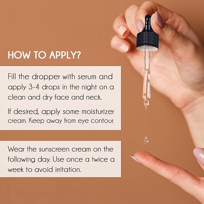 Pure Vitamin C Facial Serum with Salicylic Acid and Glycolic Acid, Anti-Wrinkle, Anti-Acne and Anti-Blackhead, Dark Spot Correcting, 7,5% AHA, Sebum Balance, ¾ oz-GlimoraGlow