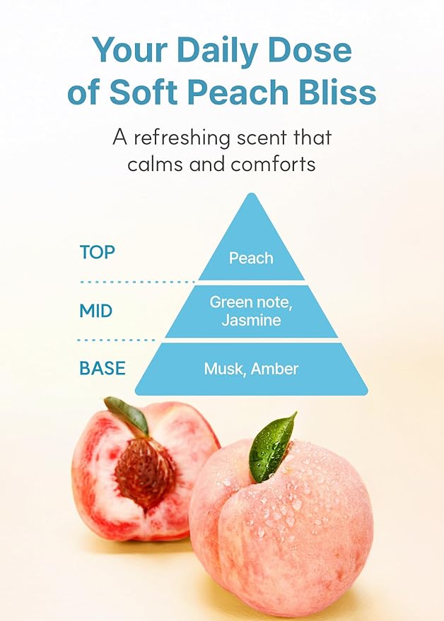 Derma B | Daily Moisture Body Oil | 99% Natural Argan & Sweet Almond Oil | Shower Oil for Dry Sensitive Skin | Light & Long-Lasting Hydration | Skin Body Care Oil with Peach Scent | 6.78 fl oz (200ml)-GlimoraGlow