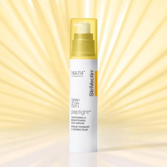 StriVectin Tighten & Lift Peptight Tightening & Brightening Face Serum with Peptides for Even Skin Tone, 1.7 Fl Oz-GlimoraGlow