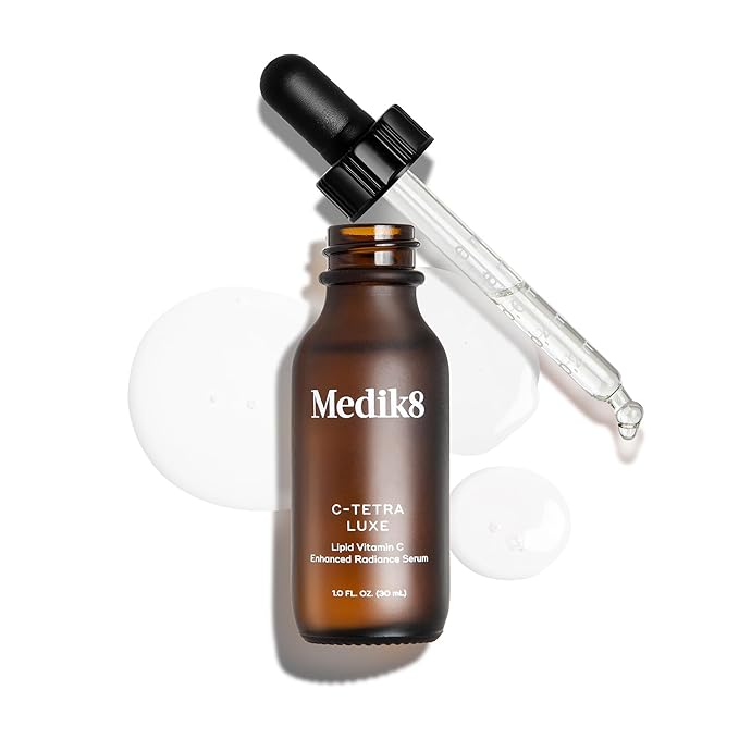 Medik8 C-Tetra Luxe - Balancing Vitamin C Serum For Face - Smooths Fine Lines and Wrinkles - Face Serum with Squalane - Vegan and Gluten Free - 1.0 oz-GlimoraGlow