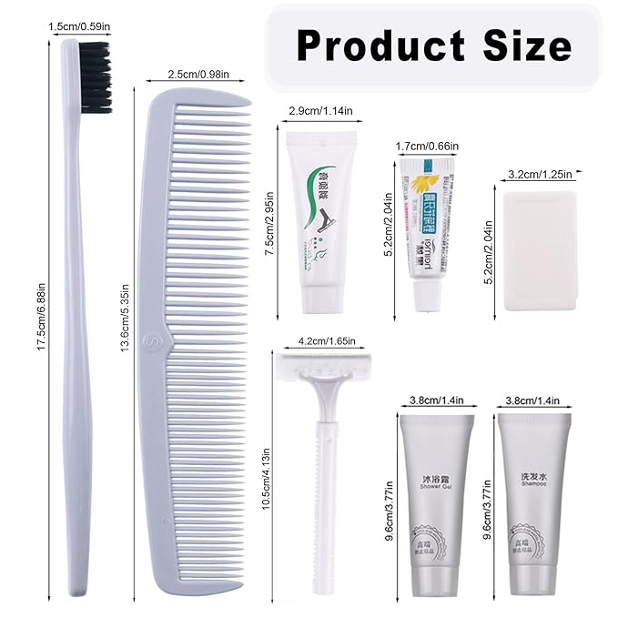 Hygiene Kit, Hygiene Kit Bulk, Individually Packed,The Travel Hygiene Kit Is Fully Equipped, Convenient For Personal Washing, Convenience Kits Suitable For Hotel, Home, Camping, Travel ( Pack-25)-GlimoraGlow