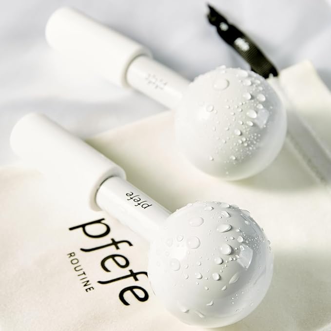 Ice Globes for Face & Eyes, Unbreakable Stainless Steel Cryo Sticks for Beauty Routines, Facials Cold Roller Cooling Globes for Puffiness, Wrinkles, Dark Circles, Headaches-GlimoraGlow