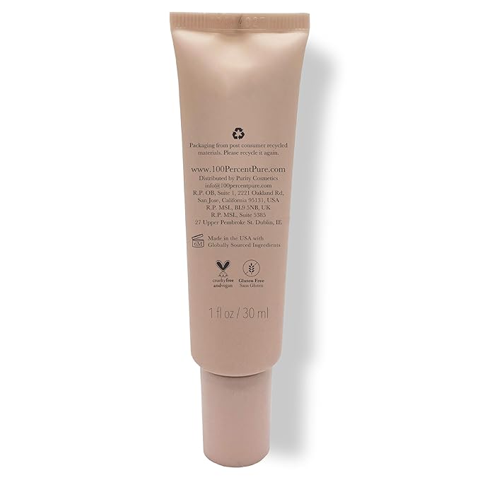 100% PURE Luminous Face Primer Illuminating Makeup Base & Moisturizer with Anti-Aging Antioxidants - Glowy Long-Lasting & Pore Diminishing Cosmetics Prep, Flawless Soothing Hydration - 1 oz-GlimoraGlow