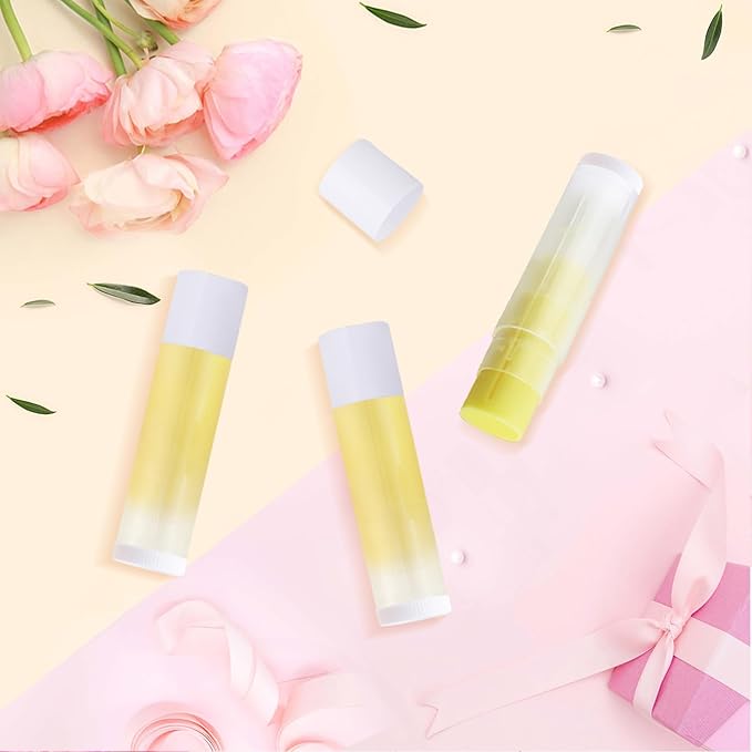 100 Pcs 5.5ml Bulk Empty Lip Balm Tubes Refillable Plastic Lip Gloss Container Travel Lipstick Tubes Chapstick Tubes Holder For DIY Homemade Lip Balm (clear)-GlimoraGlow