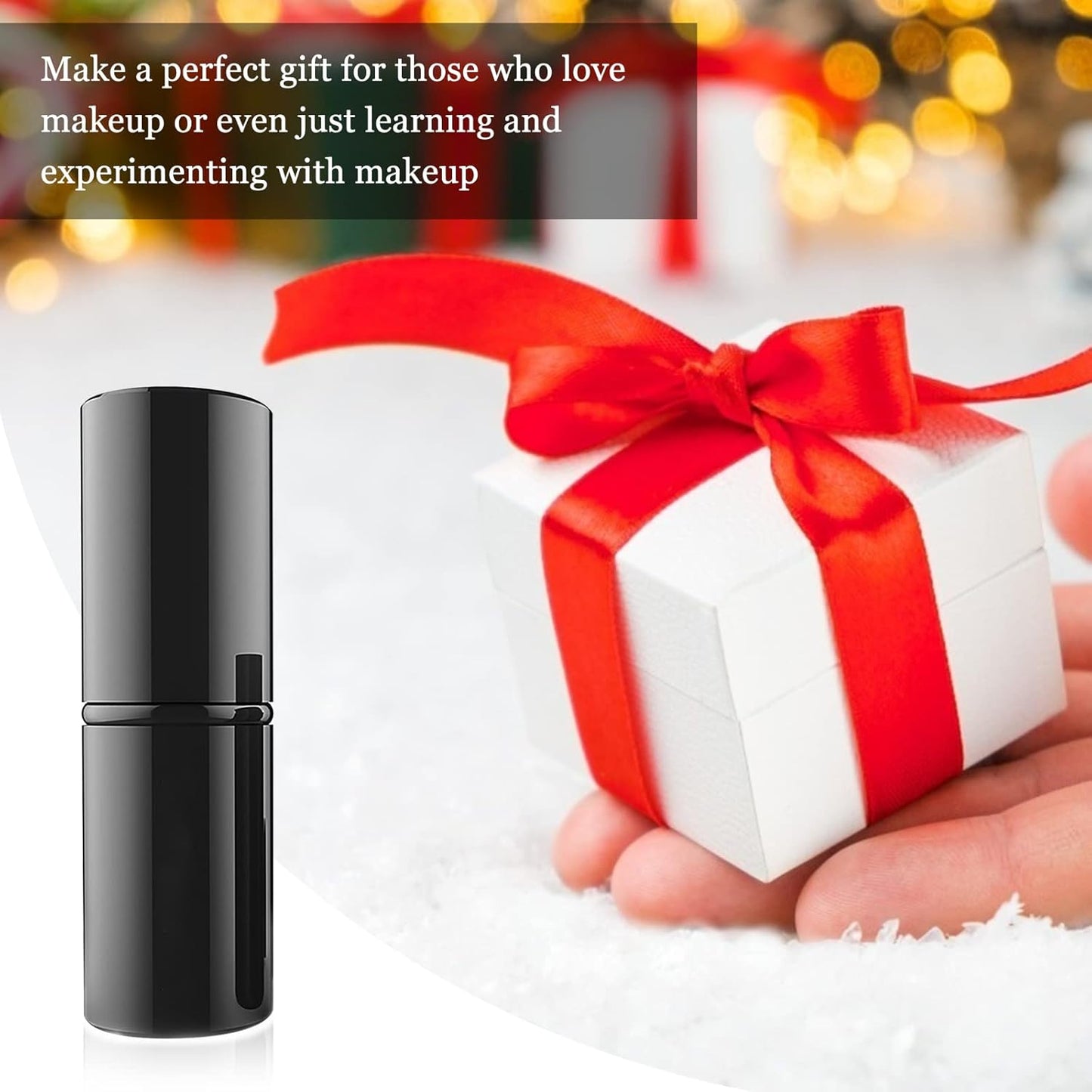 Falliny Retractable Makeup Brush, Angled Kabuki Powder Foundation Sunscreen Makeup Brush, Travel Face Blush Brush with Cover for Blush, Bronzer, Buffing, Concealer, Highlighter,Powder Cosmetics-GlimoraGlow