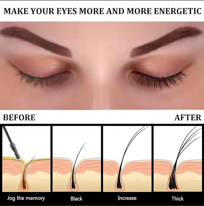 Eyelash Growth Serum, Pure Castor Oil, 0.34 fl oz with Applicator-GlimoraGlow