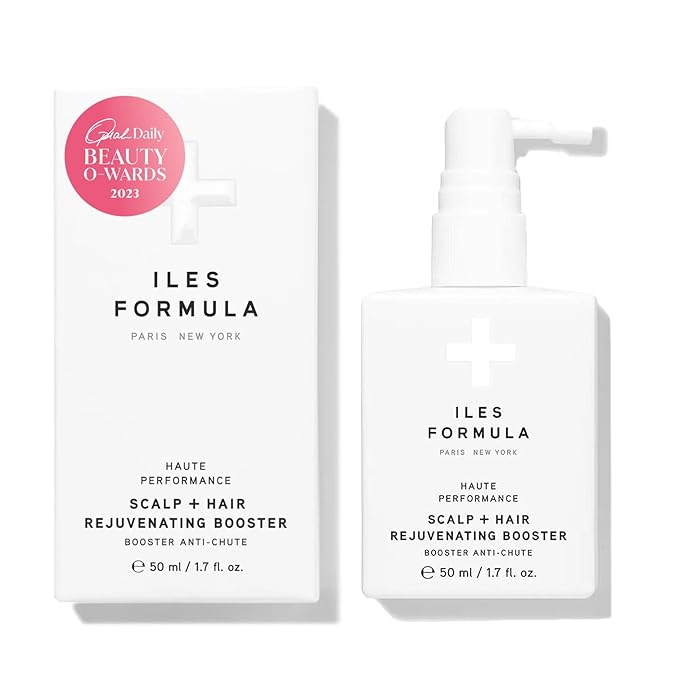 ILES FORMULA Scalp & Hair Rejuvenating Booster – Reduces Hair Loss Signs, Boosts Growth & Thickness, Botanically Derived Breakthrough Blend with Procapil, Tomato, Apple & Wasabi Extracts (1.7 Fl Oz)-GlimoraGlow