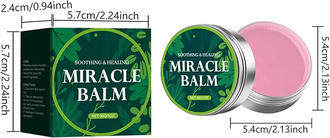 Miracle Balm, Soothing Balm for Joints, Back, Legs & Feet, Non-Greasy (3PCS)-GlimoraGlow