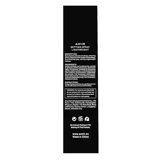 AMIIR Makeup Setting Spray, Waterproof Finishing spray, Long Lasting Lock Face Fixing Mist, Hydrate Before Makeup Matte Oil Control Lightweight Refreshing-GlimoraGlow