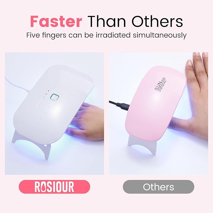 Jelly Gel Nail Polish Kit with U V Light, Hema-Free Milky Jelly White Pink Nude Orange Gel Polish Set with Base & Top Coat Chrome Nail Powder, 4 Colors Mini Salon Nail Art Starter Gift for Women Girl-GlimoraGlow