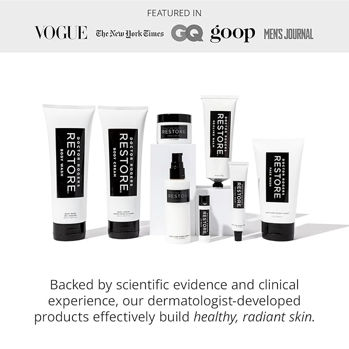 Doctor Rogers Hydrating Body Wash, Moisturizing Shower Cleanser, Dermatologist-Created Bath Soap For Women & Men, Cleanses & Repairs the Skin Barrier, Paraben & Sulfate-Free, 236 ml / 8 fl oz-GlimoraGlow