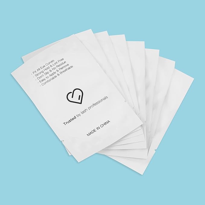 i-Laesh 100 Pairs Eye Pads for Lash Extensions - 100% Natural Aloe Vera Hydrogel Gel Under Eye Pads - Lint Free, Stick Well, Fits Most Eye Shapes Lash Extension Supplies Makeup Tools - Regular Shape-GlimoraGlow