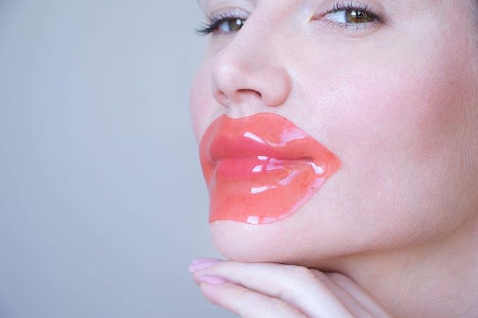 16 Pairs Gold Under Eye Patches with 2 pieces of Lip Mask | Under Eye Mask Dark Circles and Puffiness | Wrinkles Patches with Hydrogel | Collagen Eye Pad-GlimoraGlow