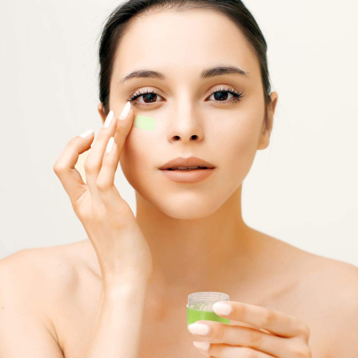 100 Count Refillable Cosmetic Containers with Lids 20 Grams Black Makeup Sample Jars for Beauty Products - Black-GlimoraGlow