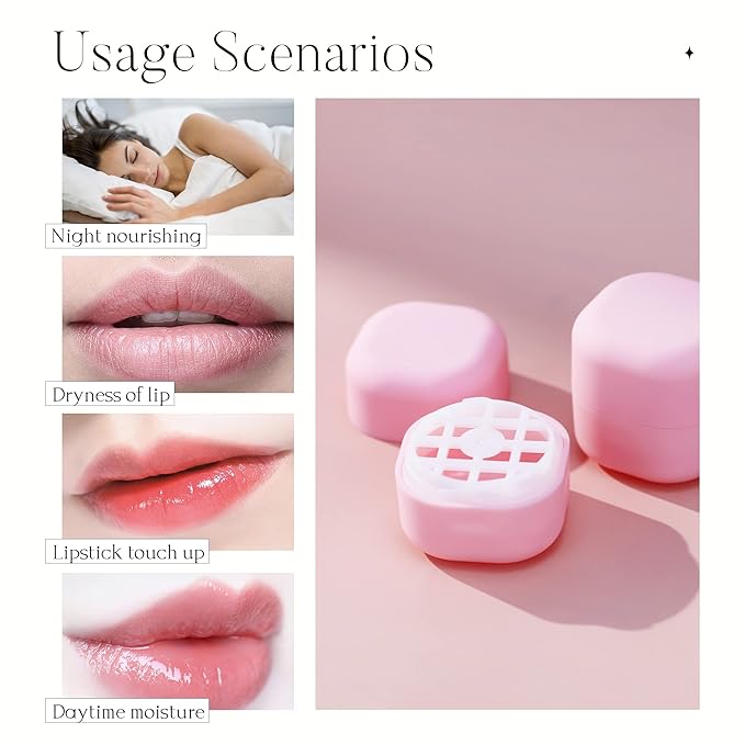 0.25 oz(7g) Empty Lip Balm Square Containers Tubes Lipstick 12 Pieces for Make Natural Lip Balm Lip Care - DIY & BPA FREE (Pink)-GlimoraGlow