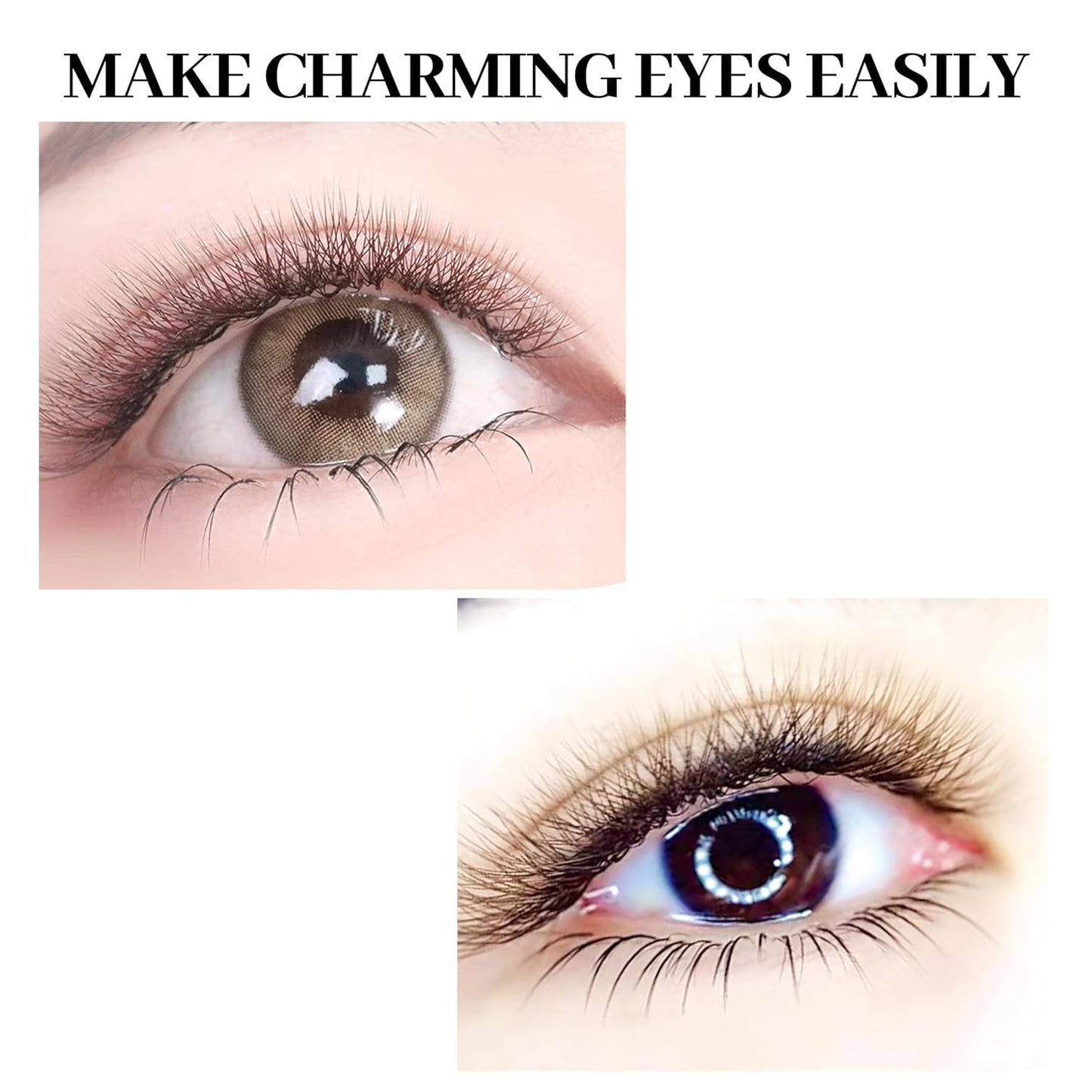 W Lash Extensions Brown 5D Eyelash Extensions W Shape 0.07mm Thickness C Curl Mix 8-15mm Premade Fans Volume Lashes Matte Black Crisscross(W-Brown-5D-0.07-C,8-15mm)-GlimoraGlow