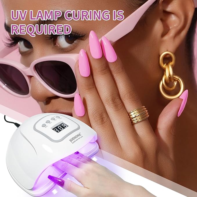 JODSONE 10ml Green Gel Nail Polish Set 6Colors Long Lasting Neutral Green Pale Lacquer Glossy Art for Nail and Salon Need U V Lamp-GlimoraGlow