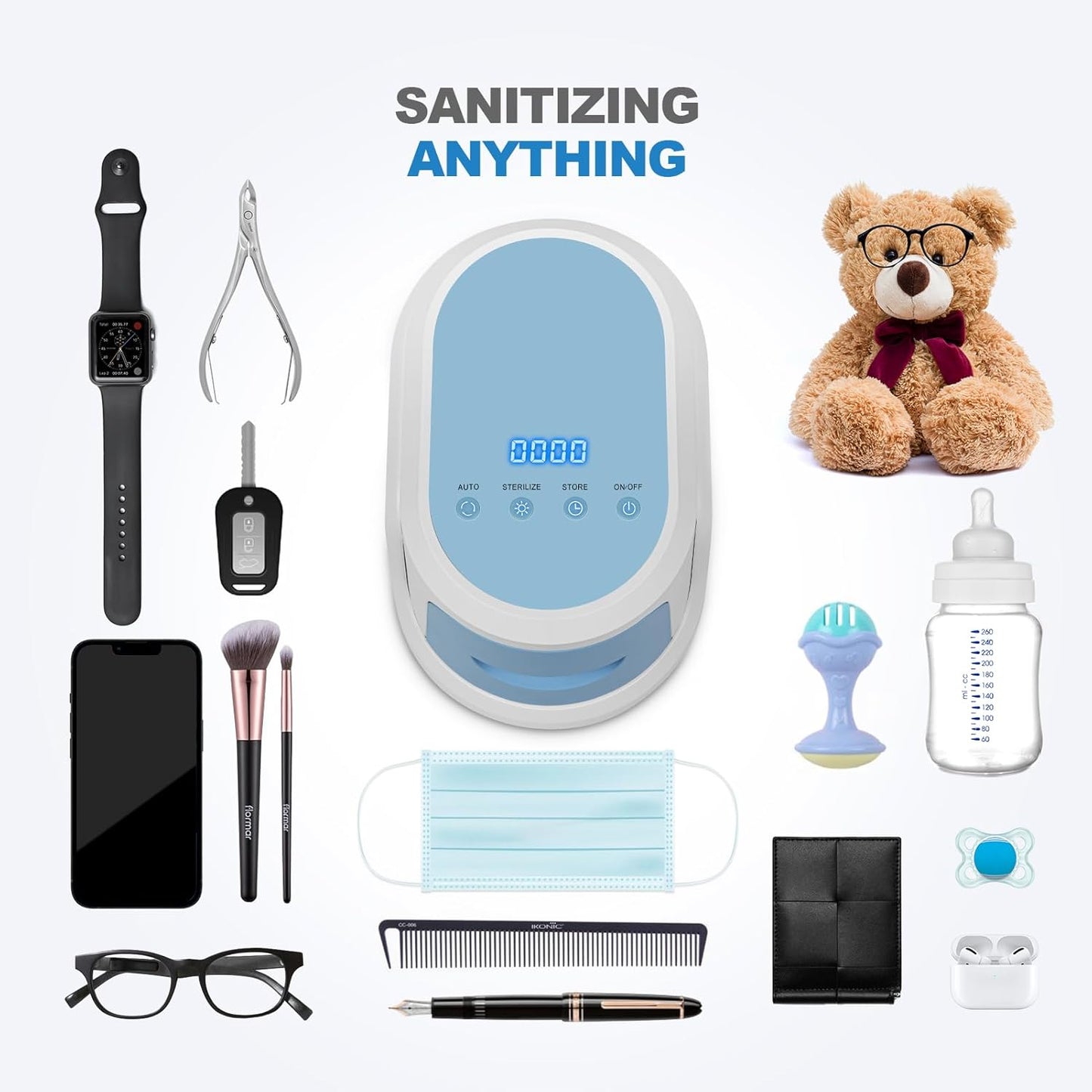 2025 Newest UV Sanitizer Box, for Portable Cleaner and Sanitizing Machine with Hose/Mask/Home Supplies/Travel/Baby Bottle/Phone-GlimoraGlow