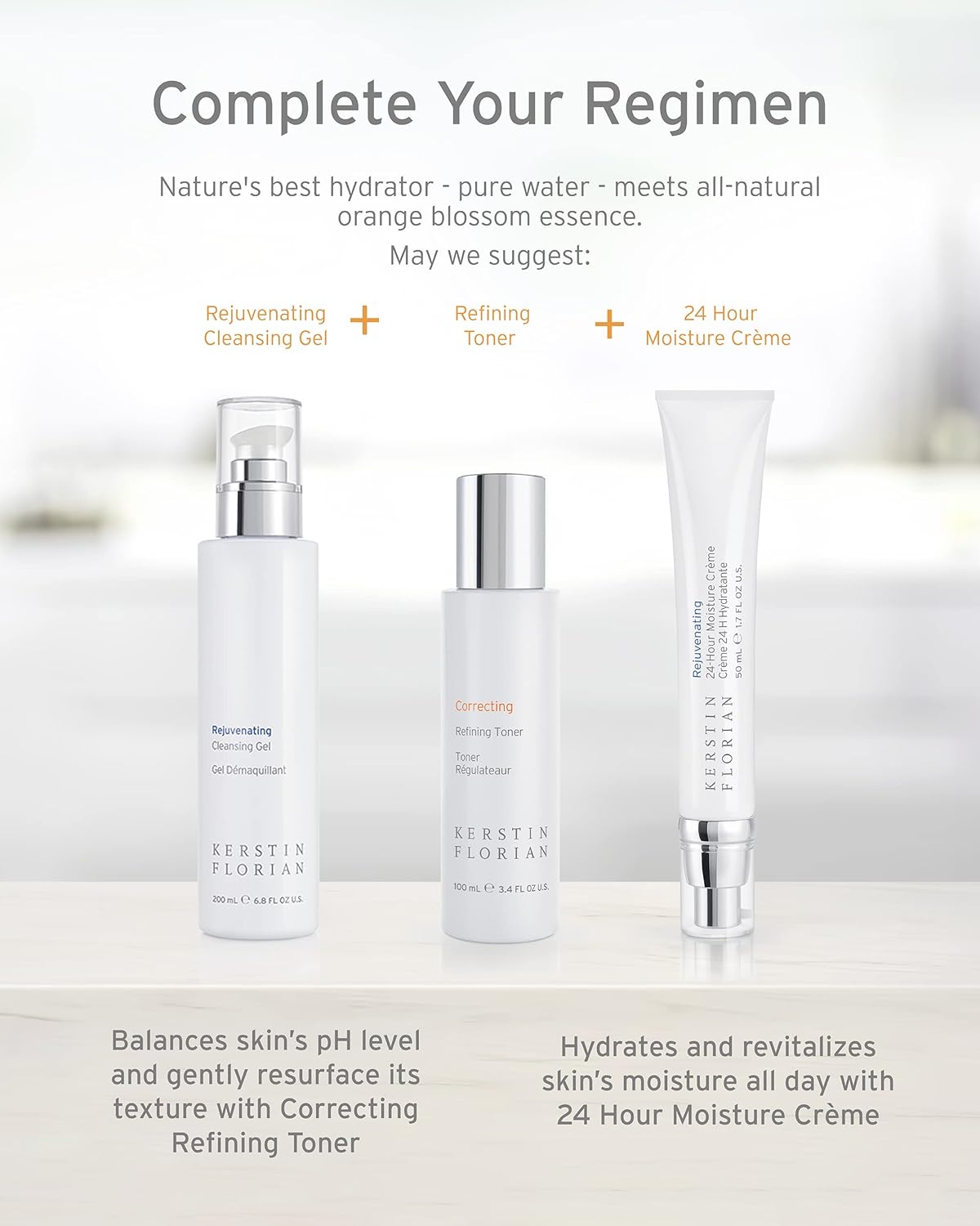 Kerstin Florian Rejuvenating Cleansing Gel | Gentle Face Wash and Makeup Remover for All Skin Types (6.8 fl oz)-GlimoraGlow