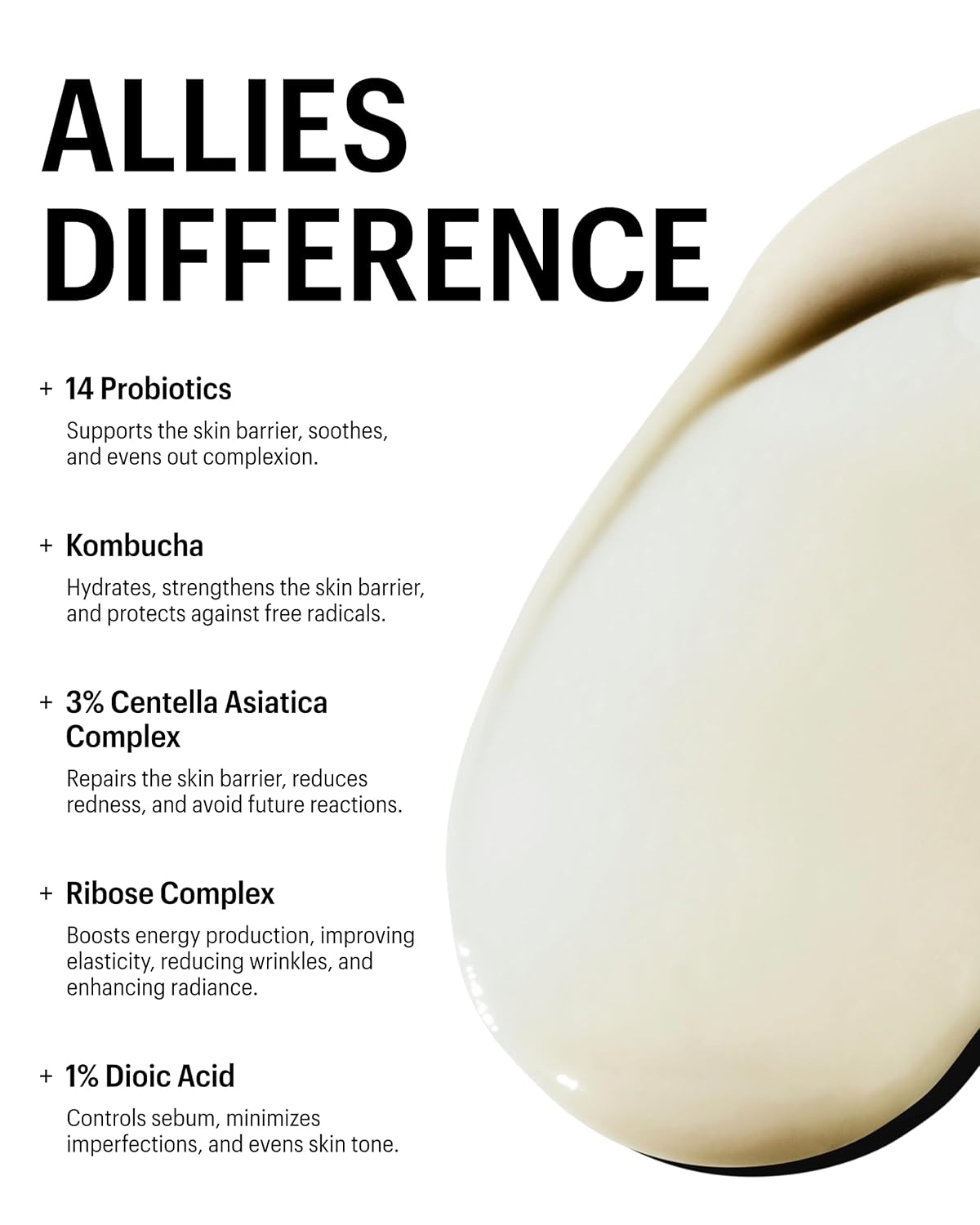 Allies of Skin Multi Nutrient & Dioic Renewing Cream: Moisturizer with Dioic Acid, 14 Antioxidants, Probiotics & Centella Asiatica. Targets Imperfections, Brightens & Protects Skin 1.7 oz / 50 ml-GlimoraGlow