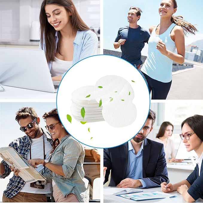 200PCS Underarm Sweat Pads for Women Men, Disposable Ultra-Absorbent Invisible Arm Pit Sweat Guards-GlimoraGlow