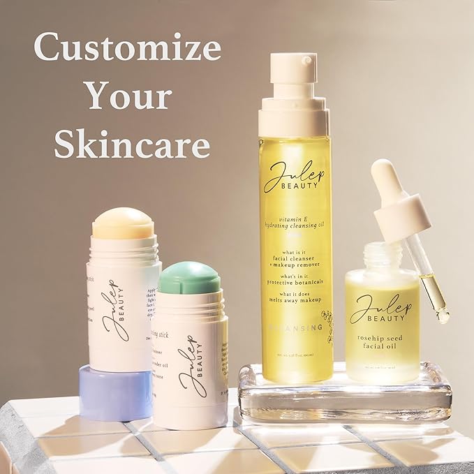 Julep Beauty Pimple Patches + Vitamin E Hydrating Cleansing Oil - Gentle Facial Cleanser Makeup Remover - Clear Acne Patches for Face-GlimoraGlow