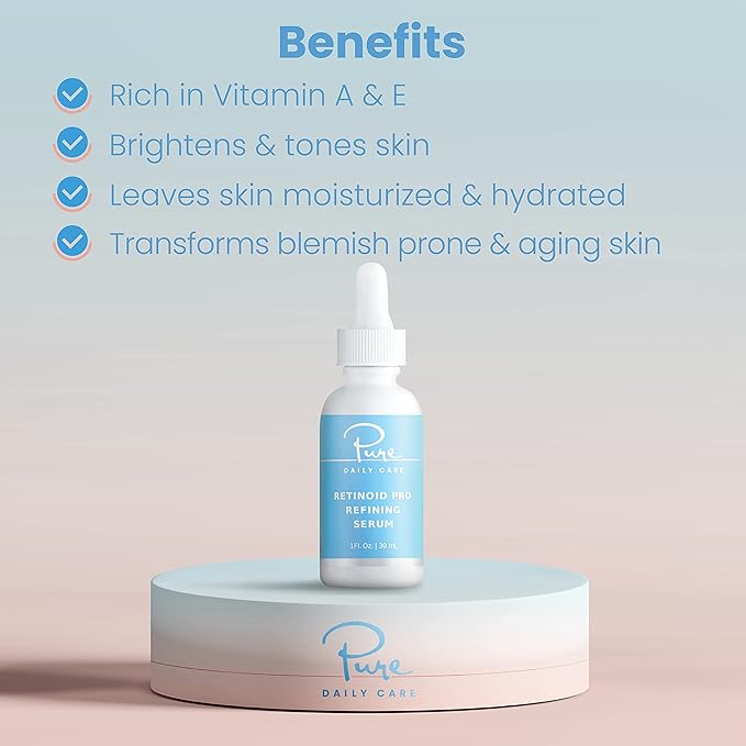 Retinoid Pro Refining Serum - Retinol-Alternative Vitamin E Vitamin C Professional Clean Beauty Facial Skincare-GlimoraGlow