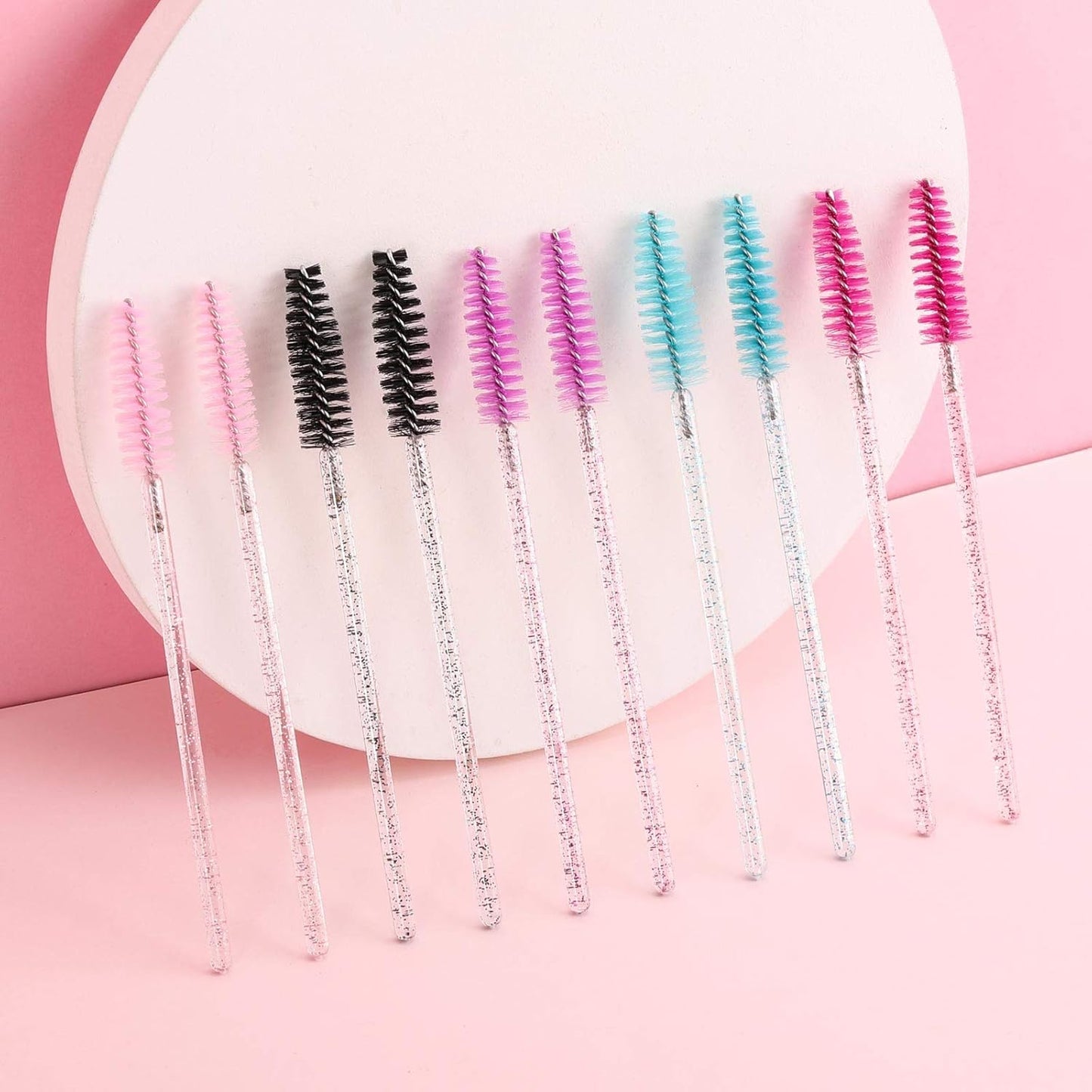 Tbestmax 1000 Disposable Mascara Wands Eyelash Brush Spoolies for Eyebrow Eye Lash Extension Colorful-GlimoraGlow