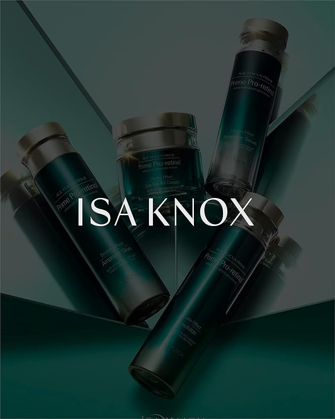 ISA KNOX AGE FOCUS PRIME Double Effect Emulsion by LG Beauty, PRIME Wrinkle For All Serum & PRIME Eye For All Cream - Korean Skin Care, Daytime Retinol (177 ml/5.99 fl oz)-GlimoraGlow