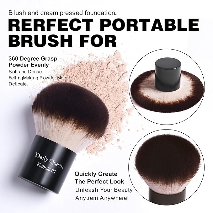 25 pcs Makeup Brush Set Holder Black Professional Kabuki Powder Concealers Eye shadows Blush Eyeliner Eyebrow Contour Eye blending Brushes (25pcs brush with holder)-GlimoraGlow