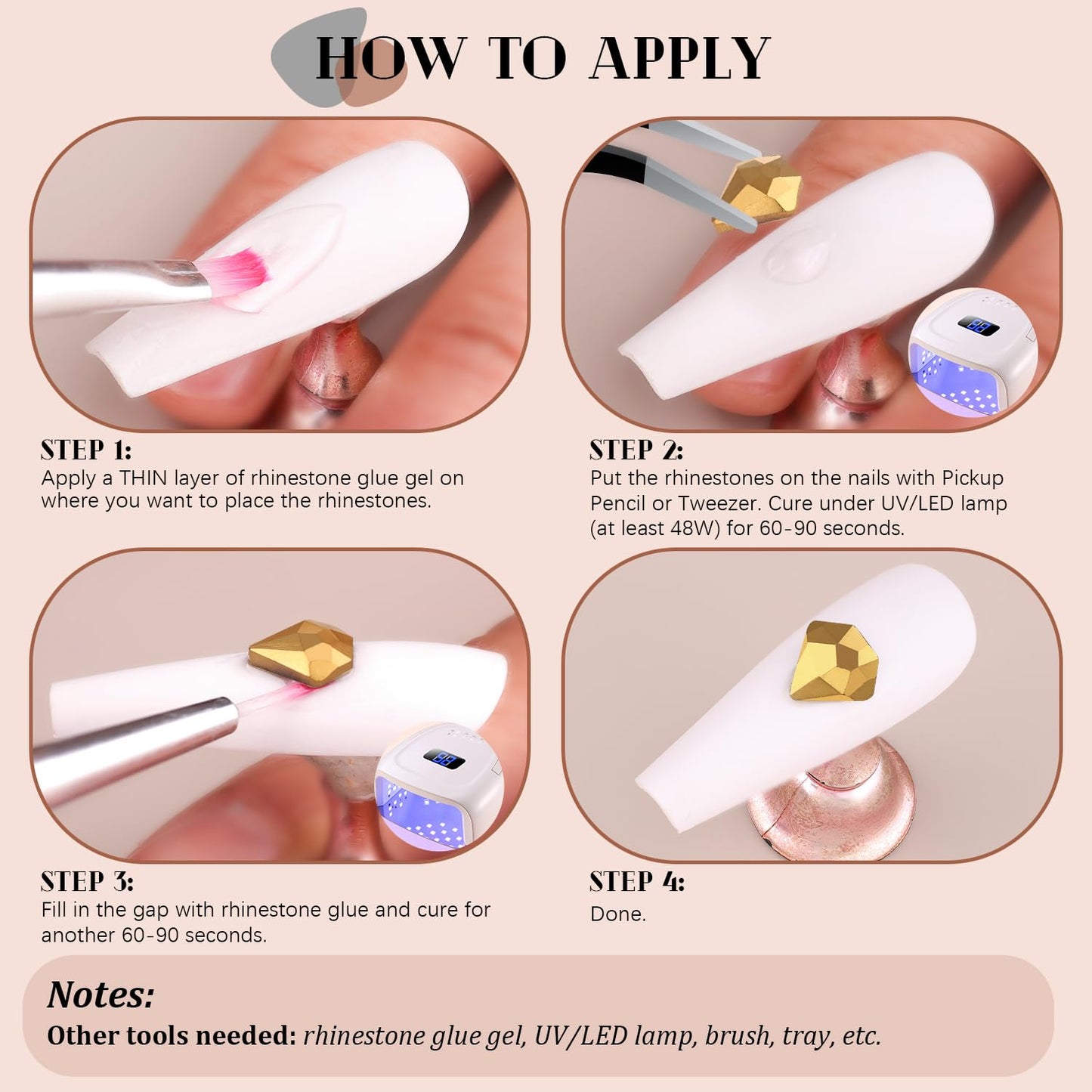 1680Pcs Mineral Gold Glass Nail Rhinestones 180Pcs Multi Shapes Flatback Nail Gems + 1500Pcs 1.5-4mm Round Crystal, Manicure Nail Charms Diamond Gemstones for Acrylic Nails Decoration-GlimoraGlow