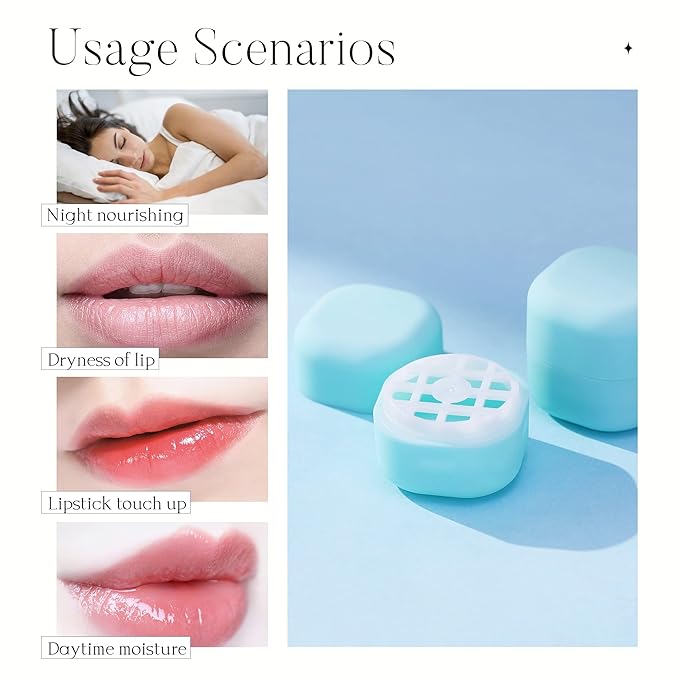 0.25 oz(7g) Empty Lip Balm Square Containers Tubes Lipstick 12 Pieces for Make Natural Lip Balm Lip Care - DIY & BPA FREE (Blue)-GlimoraGlow