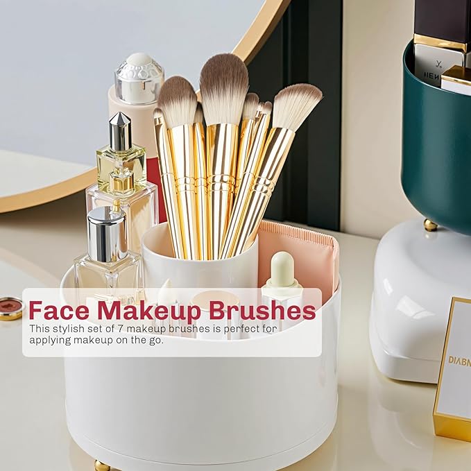 8pcs Gold Makeup Brush Set for All Skill Levels Easy Clean Soft Lint Free Brushes Travel Friendly Kit Foundation Powder Eyeshadow Blush Contour-GlimoraGlow