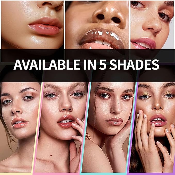 Hydrating Lip Glow Oil, Lip Oil Gloss Transparent Toot Tinted Nourishing Long Lasting Repairing Lightening Lip Lines (BERRY) 0.2 OZ-GlimoraGlow