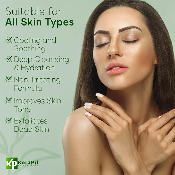 Exfoliating Body Wash with Salicylic Acid - No Dry Out, Gentle Exfoliates Rough and Bumpy Skin, Body Acne Wash, BHA & AHA - Cucumber and Mint Salicylic Acid Body Wash - (16 fl oz)-GlimoraGlow