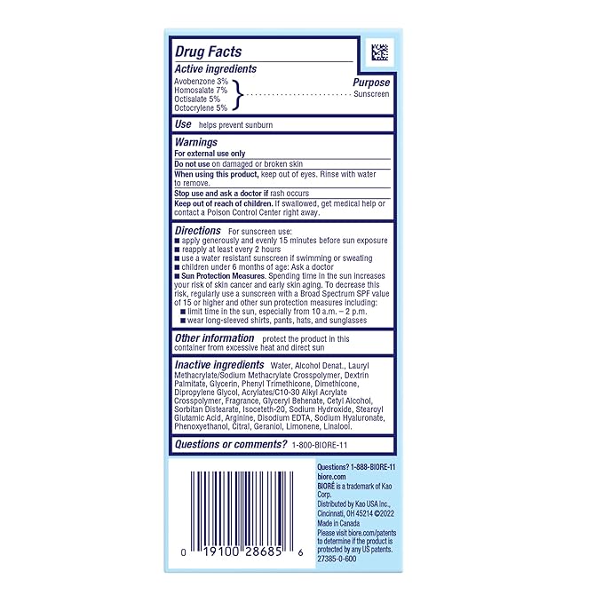 Biore UV Aqua Rich SPF 30 PA+++ Daily Moisturizer Sunscreen for Face, For Sensitive Skin, Oil Free, Hyaluronic Acid, Vegan, Oxybenzone & Octinoxate Free, Dermatologist Tested, 1.7 Oz-GlimoraGlow